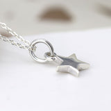 PM Sterling Silver Little Star Necklace