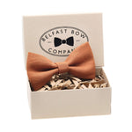 Belfast Bow Co Handmade Irish Linen Bow Tie-Burnt Orange