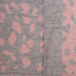 PM Luxury Soft Animal Print Scarf - Pink/Grey