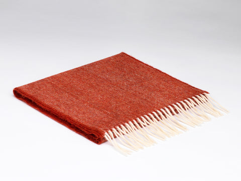 McNutt Lambswool Scarf - Tabasco Herringbone