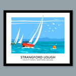 James Kelly Print-Yachts On Strangford Lough