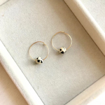 Decadorn Earrings-Hoop With Mini Bead