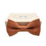 Belfast Bow Co Handmade Irish Linen Bow Tie-Burnt Orange