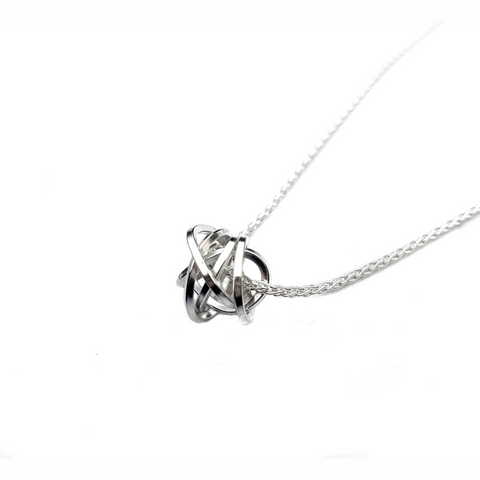 CS Sterling Silver Knot Pendant