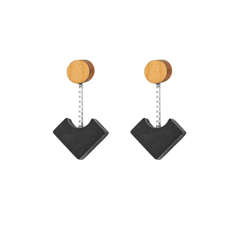 Rowena Sheen Julia Earrings - Black