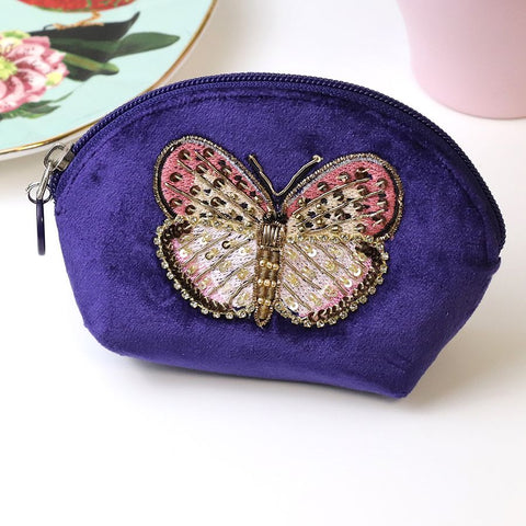 PM Butterfly Purse - Navy