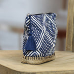PM Make-up Bag - Navy & White Geo