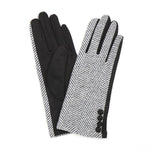 PM Herringbone Gloves - Black/Grey