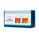 UBS Twisted Whiskey Glasses