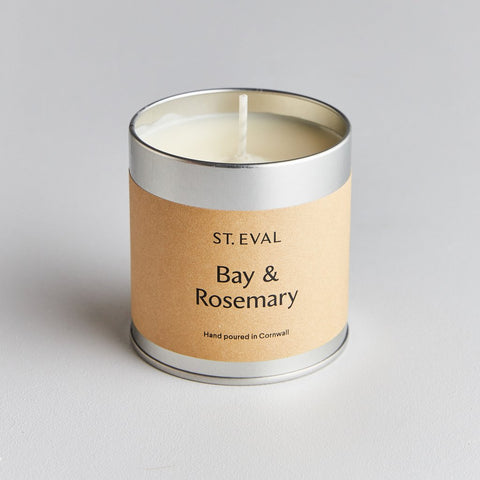 St Eval Scented Tin Candle-Bay & Rosemary