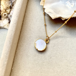 Decadorn Long Pendant Necklace-Mother Of Pearl Mini