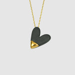 DC Shadow & Gold Heart Necklace