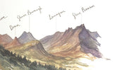 PC MOUNTED Mourne Mountains, Co Down Art Print