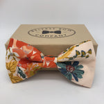 Belfast Bow Co Handmade Boho Bloom Bow Tie - Blush Nude