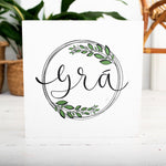 OUAD Wood Print - Grá
