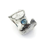 CSL Sterling Silver Faerie Tail Ring - Blue Topaz M/N