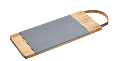 KC Acacia Wood & Slate Serving Board