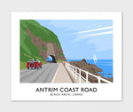 James Kelly Print-Antrim Coast Road Black Arch