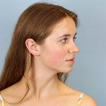 PM Sterling Silver Mismatched Shell Stud Earrings