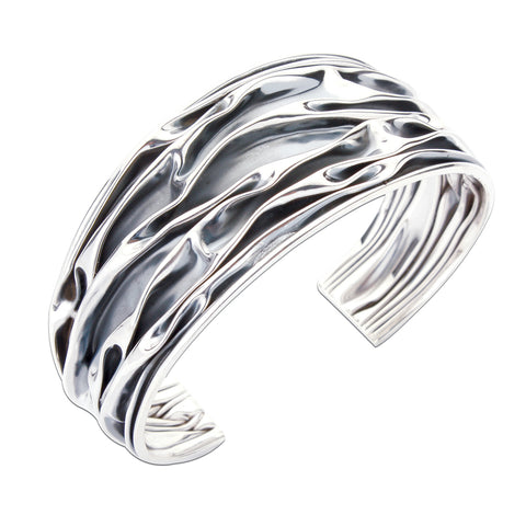 SPK Rosalyn Ruched Cuff - Oxidised Wide