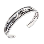 SPK Rosalyn Ruched Cuff - Oxidised Narrow