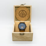 B.E. 42mm Moonflower Wooden Watch