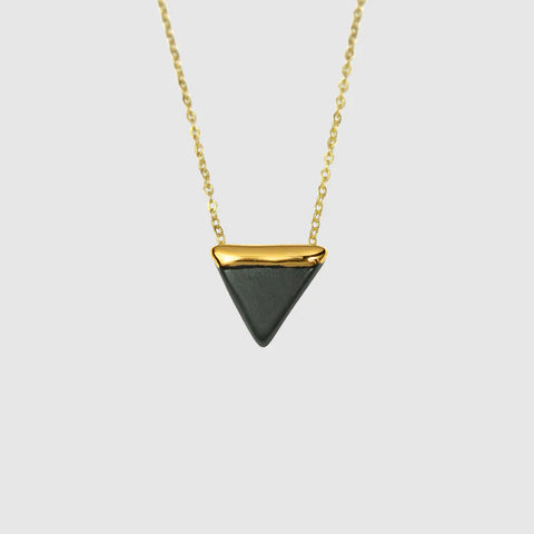 DC Triangle Necklace - Black