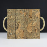 Liga Cork Small Block Trivet - Ice Grey