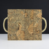 Liga Cork Small Block Trivet - Ice Grey