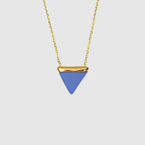 DC Triangle Necklace - Blue