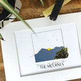 OUAD Mounted Print - There's No Place Like The Mournes