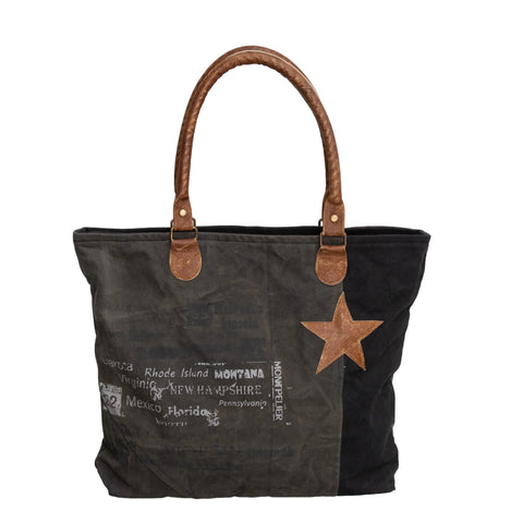 BB Canvas Shopper - Star Grey