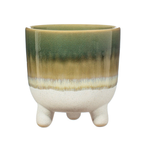 S&B Mojave Large Planter on Legs - Green