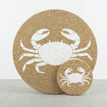 Liga Cork Placemats & Coasters-Coastal Mix White
