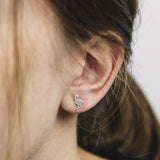 PM Sterling Silver Flamingo Stud Earrings
