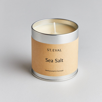 St Eval Scented Tin Candle-Sea Salt