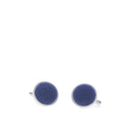 Belfast Bow Co Handmade Irish Linen Cufflinks-Navy Blue