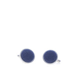 Belfast Bow Co Handmade Irish Linen Cufflinks-Navy Blue