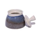 Alison Hanvey Tiny Lidded Jar - Grey, Blue, Cream