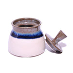 Alison Hanvey Tiny Lidded Jar - Cream, Blue, Grey