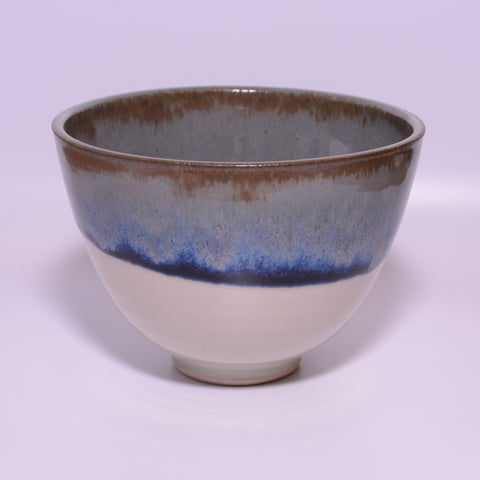 Alison Hanvey Pudding Bowl - Cream, Blue, Grey