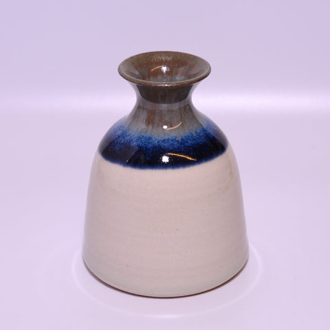 Alison Hanvey Bud Vase - Cream, Grey, Blue