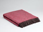 McNutt Irish Wool Blanket - Rose Garden Herringbone