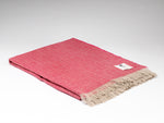 McNutt Irish Linen Throw - Magenta