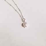 Decadorn Pendant Necklace - Sea Pearl Silver