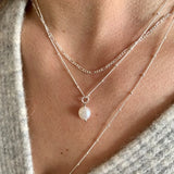Decadorn Pendant Necklace - Sea Pearl Silver