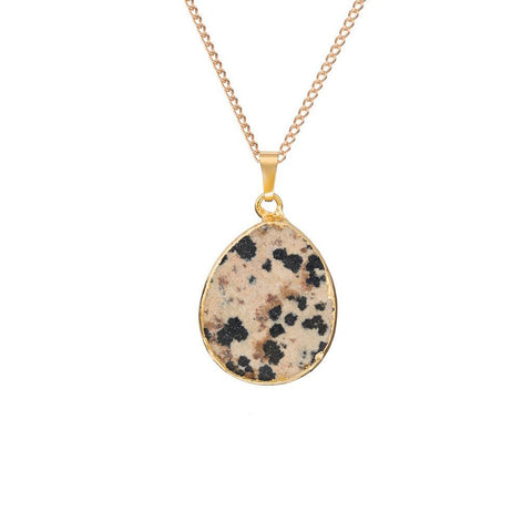 Decadorn Pendant-Oval-Dalmation Jasper