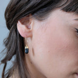 Decadorn Earrings-Hoop-Tourmaline Mini Slice