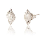 SPK Rena Shell Stud Earrings - Silver