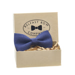 Belfast Bow Co Handmade Irish Linen Bow Tie-Navy